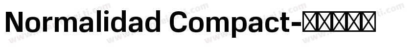 Normalidad Compact字体转换